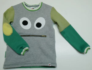 Zipmonstertröja små barn stl 110cl