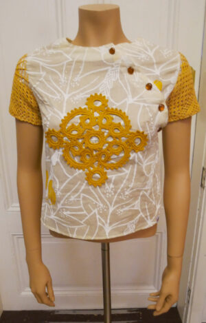 Kortärmad blus/top stl S/36